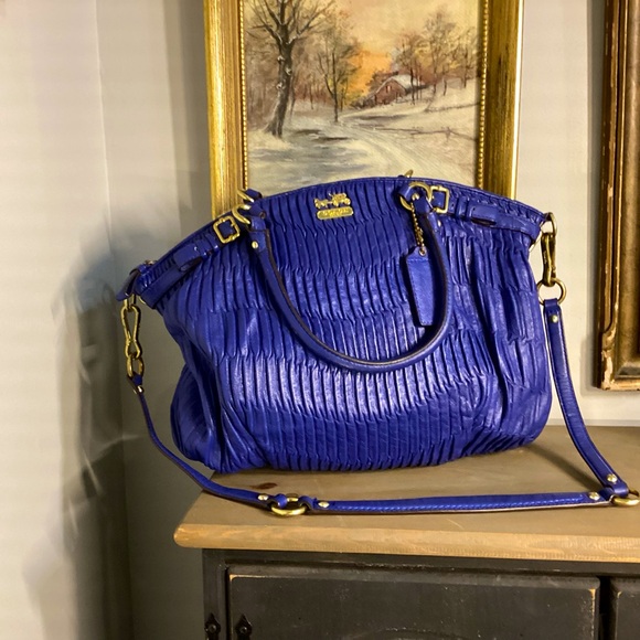 Coach Handbags - Coach..Madison gathered leather…crossbody strap included